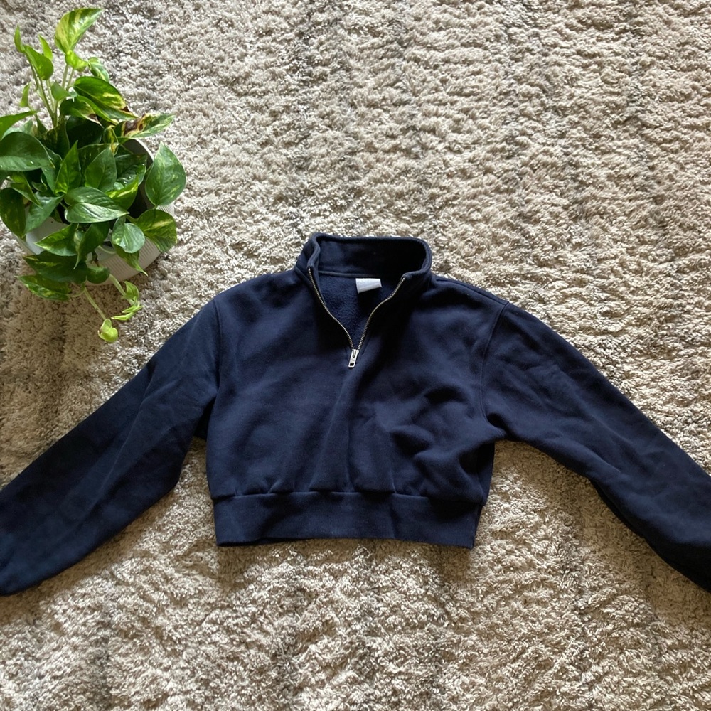 TNA Cozy AF cropped 1/4 Zip up